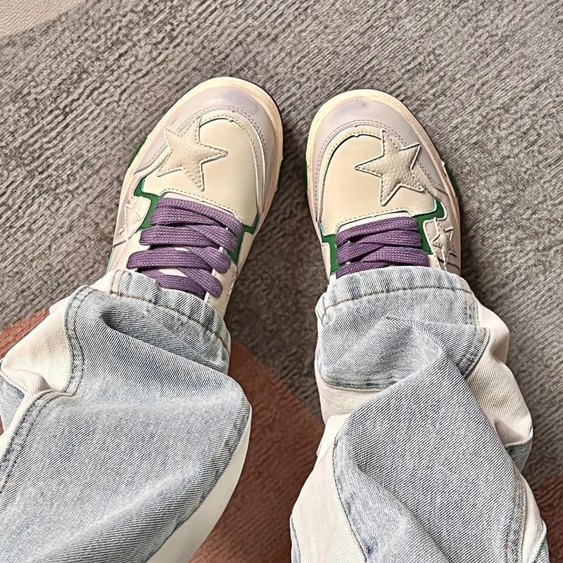 Spring 2022 new national fashion niche all-match low-top white shoes star casual skate shoes for women ins fashion BhQ3
