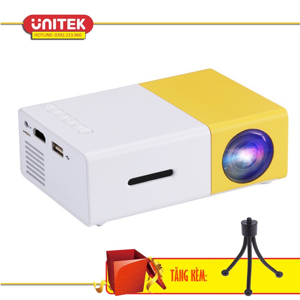 Máy chiếu mini LCD LED Projector YG-300 Tặng Kèm Chân Đế Tiện Lợi