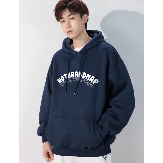 ( Hàng Mới - Hot ) Áo Hoodie Mũ Trùm Đầu 2 lớp Phối Chữ NOTBRANDMAP Bản Lớn, Nỉ Ngoại Dày Dặn Mịn Thấm Hút Mồ Hôi Tốt