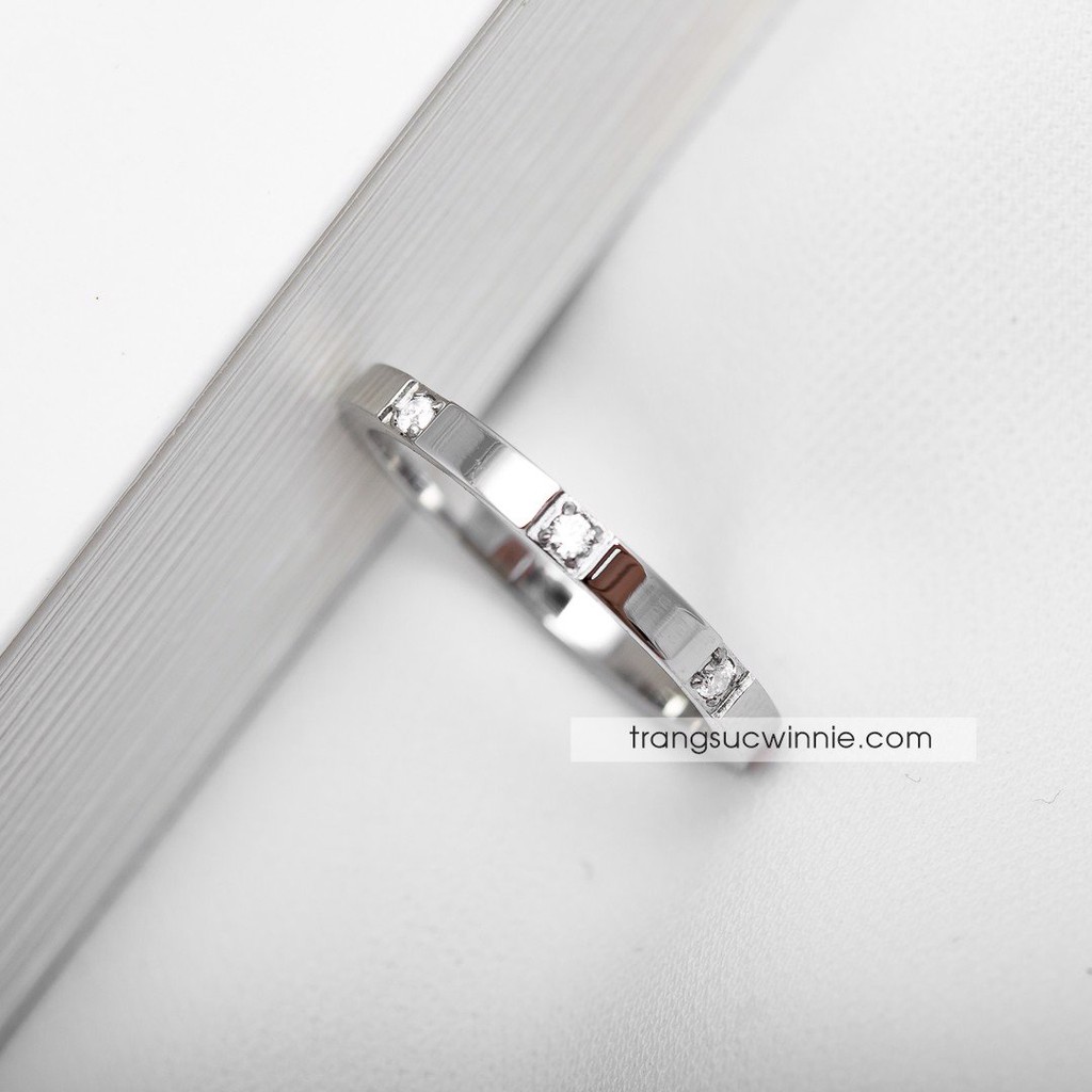 Nhẫn nữ titan 3 DC bạc