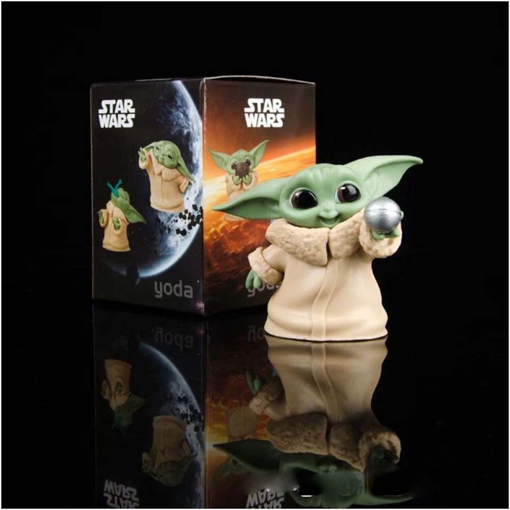 Set 6 Mô Hình Nhân Vật Baby Yoda Phim Star Wars Dễ Thương