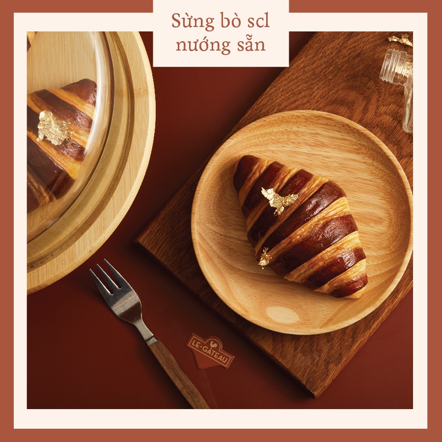 🥐 Bánh sừng bò Croissant socola nướng sẵn giá sỉ - Le Gâteau