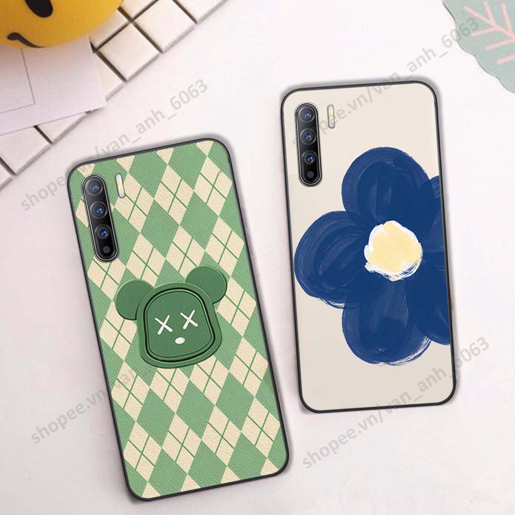 Ốp lưng Oppo Reno3 / Reno3 Pro / Reno 3 in hình hoa, gấu rich bear nghệ thuật, thời trang