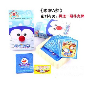 Bộ bài Tây anime doremon doraemon kéo búa bao, bộ tú poker đô rê mon 54 lá in hình anime manga dễ thương độc đáo