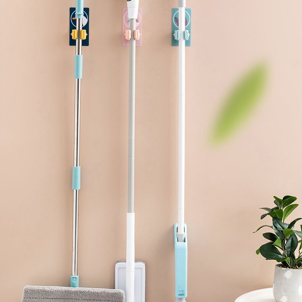 Daphne Set 2 Móc Treo Cây Lau Nhà Gắn Tường Tự Dính Tiện Dụng