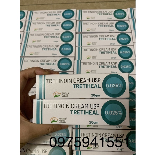 TRETIHEAL - Tretinoin Cream USP Kem giảm mụn, chống lão hóa 20gam