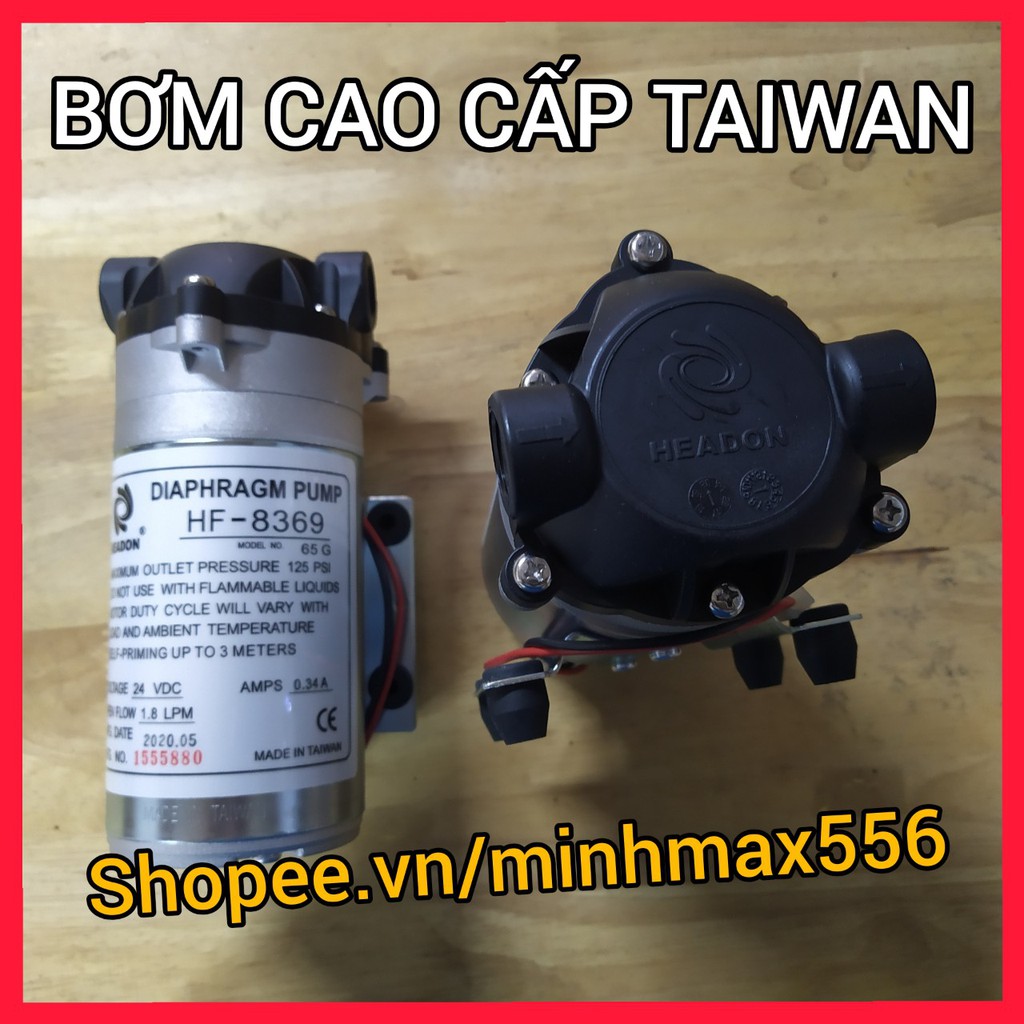 MÁY BƠM LỌC NƯỚC RO ĐÀI LOAN CAO CẤP HF8369 [BẢO HÀNH 6th] - BƠM HEADON HF8369 - THAY CHO MỌI LOẠI MÁY LỌC RO | BigBuy360 - bigbuy360.vn