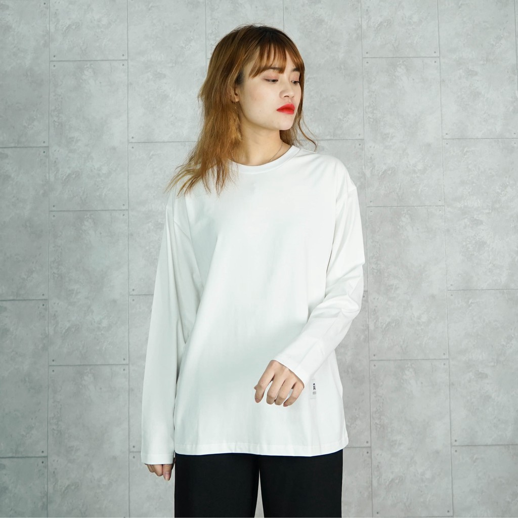 THAY_THE DÀI TAY Unisex N7 Basic Tee phông trơn nam nữ lỡ oversize form rộng sweater ulzzang Hàn Quốc