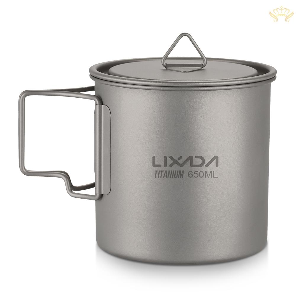 LIXADA Set 2 Cốc Titan 350ml 650ml Tiện Lợi Cho Dã Ngoại