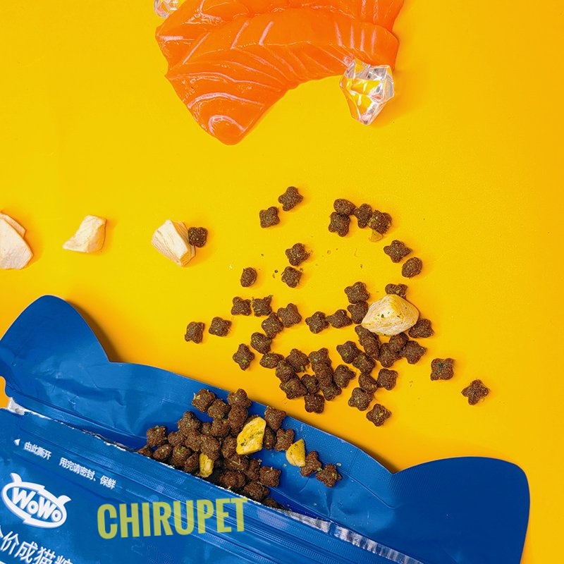 [Tặng Ức Gà] Thức Ăn Mèo Hạt WOWO Bảo Vệ Đường Ruột Bổ Xung Lợi Khuẩn Probiotics Mix Topping Gà,Rong Biển,Cá Tuyết,Tôm,