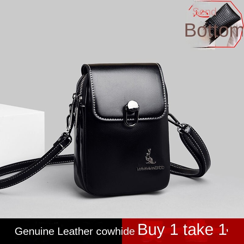 Túi Đeo Chéo Da Bò Thật Mini Đựng Điện Thoại Thời Trang Cho Nữ