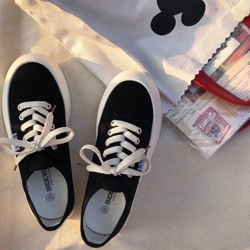 Giày Thể Thao Đế Độn Màu Pastel Siêu Xinh