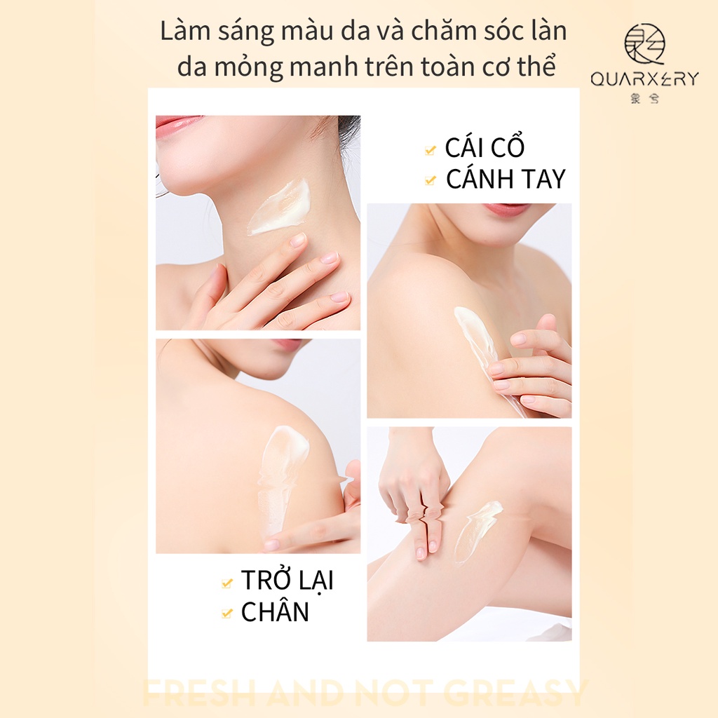 QUARXERY Sữa dưỡng thể chiết xuất sữa dê cấp ẩm làm trắng da 250g