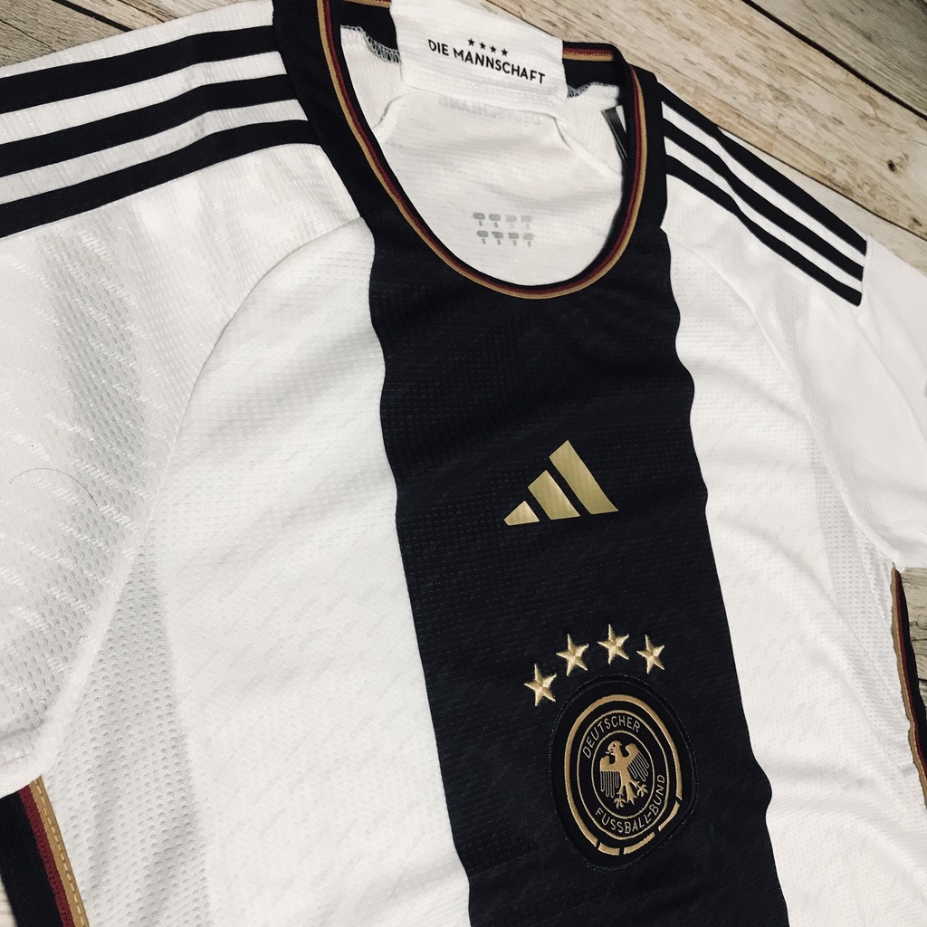 ÁO BÓNG ĐÁ/QUẦN ÁO BÓNG ĐÁ ĐỘI TUYỂN ĐỨC-VẢI GAI THÁI CAO CẤP