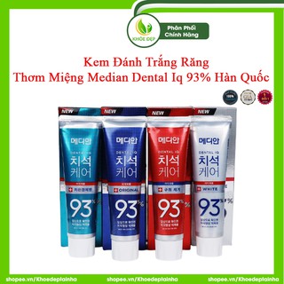 Kem đánh trắng răng thơm miệng median dental iq 93% hàn quốc - 120gr