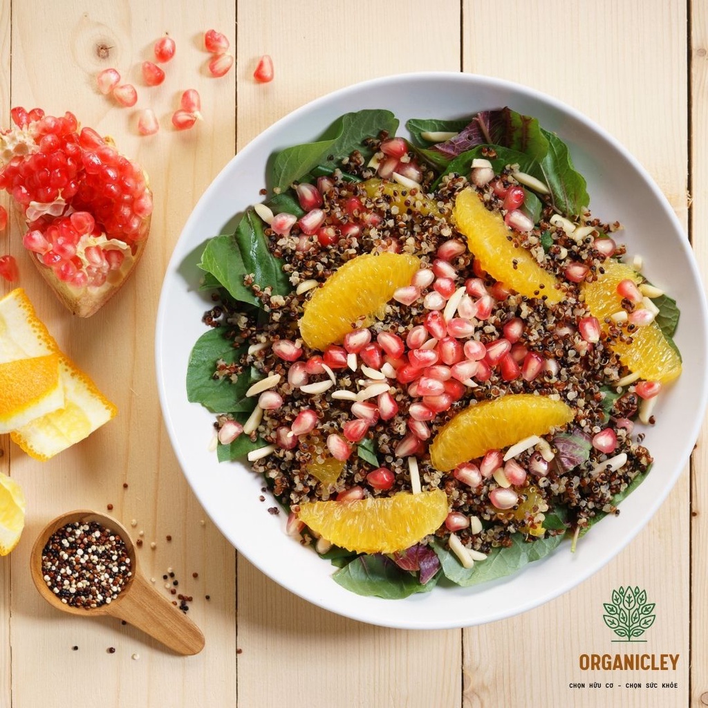 Hạt diêm mạch Quinoa hỗn hợp 3 màu hữu cơ chính hãng Sottolestelle - Hạt Hữu Cơ - Hạt Dinh Dưỡng - Organicley