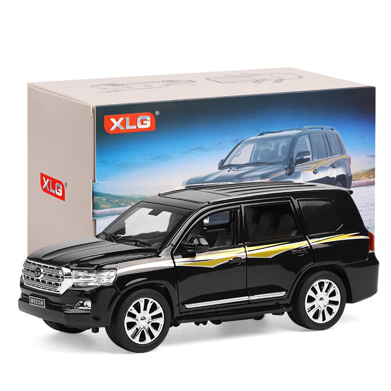 Xe mô hình tỉ lệ 1:24 Toyota Land Cruiser PRADO kim loại, mở 6 cửa