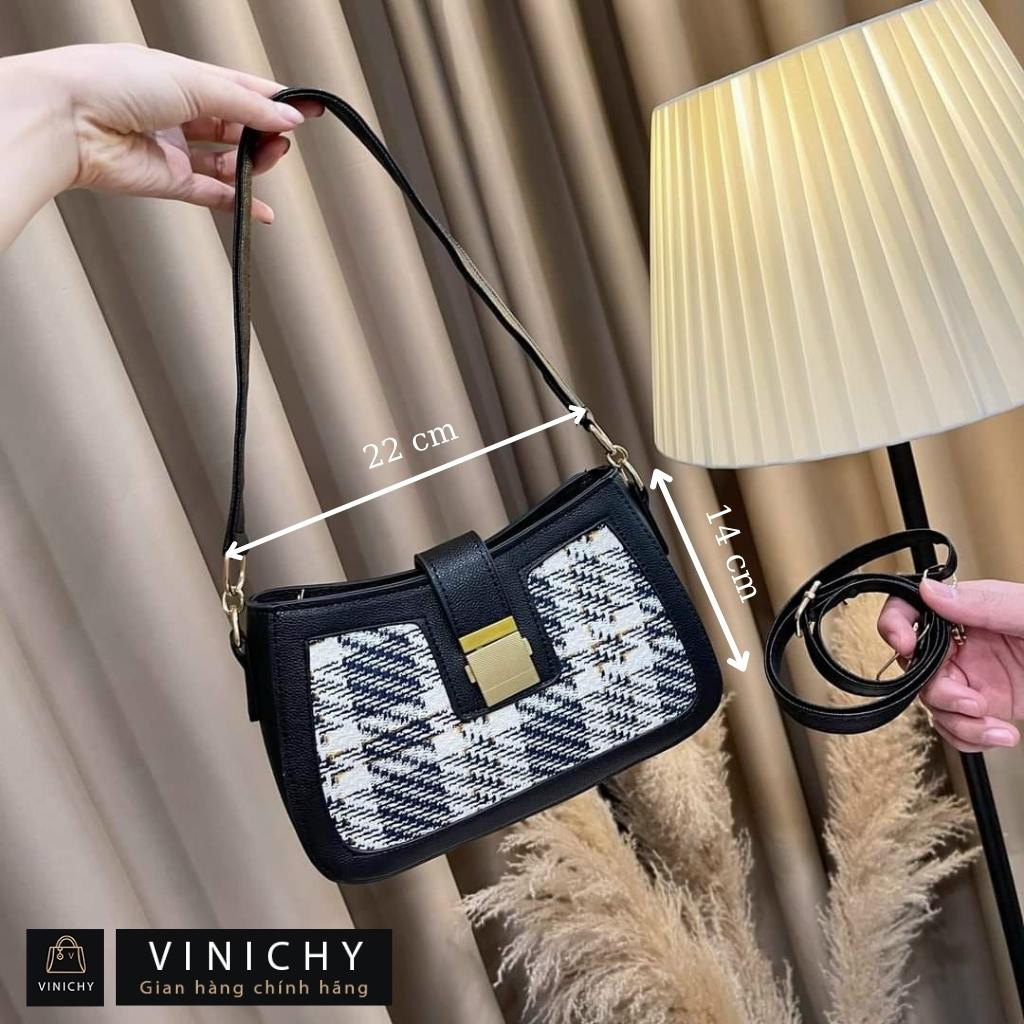 Túi xách nữ đeo chéo, túi đi chơi, đi học VINICHY, da đẹp, thời trang cao cấp size 22cm HA092