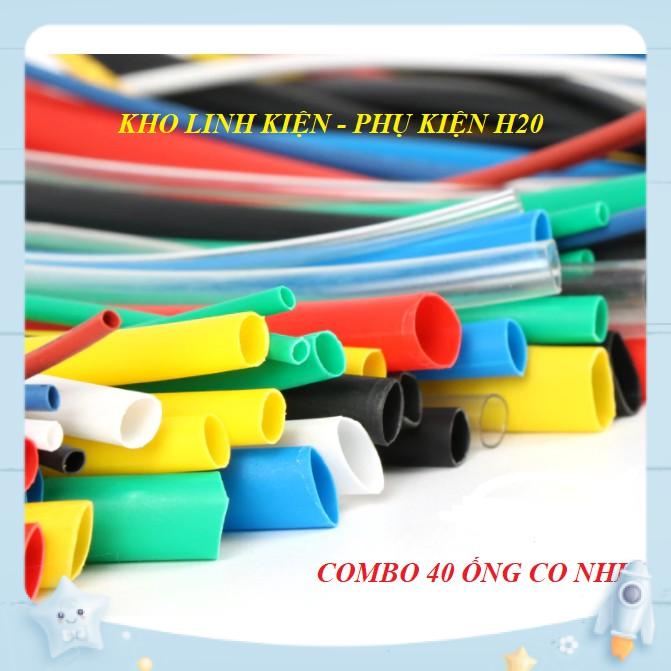 [COMBO] Ống gen co nhiệt 50 sợi các màu các size phi 1m-12mm và 7m ghen thủy tinh phi 5mm