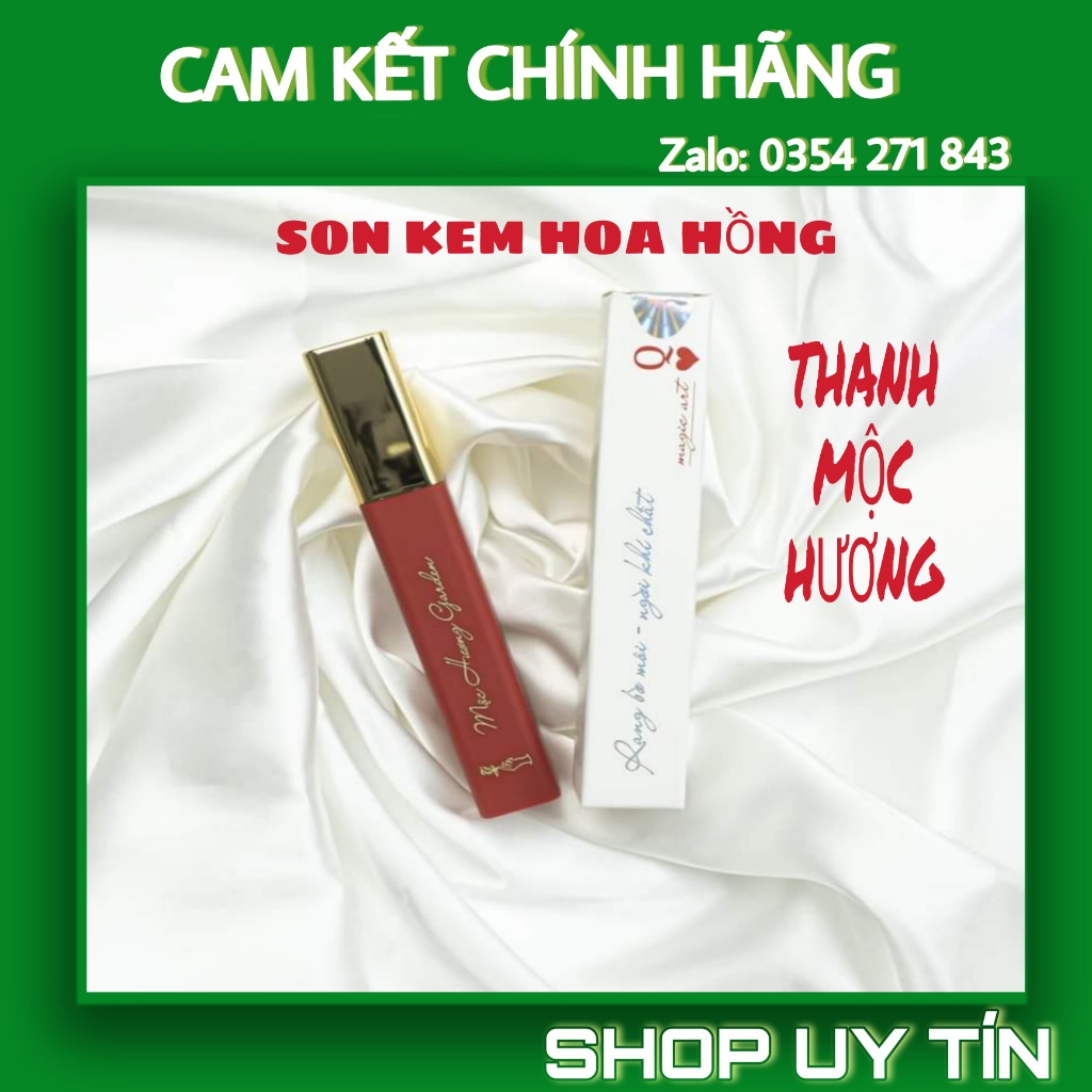 Son Kem Mộc Hương Garden Thanh Mộc Hương, Son Sạch Lâu Trôi, Không Chì, Chiết Xuất Từ Hoa Hồng Hữu Cơ Organic