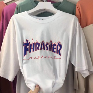 UNISEX - ÁO THUN THRASHER - TAY LỞ CỰC CHẤT