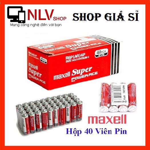 Hộp 40 Viên Pin AA Maxell Super Đỏ (2A -1.5V)