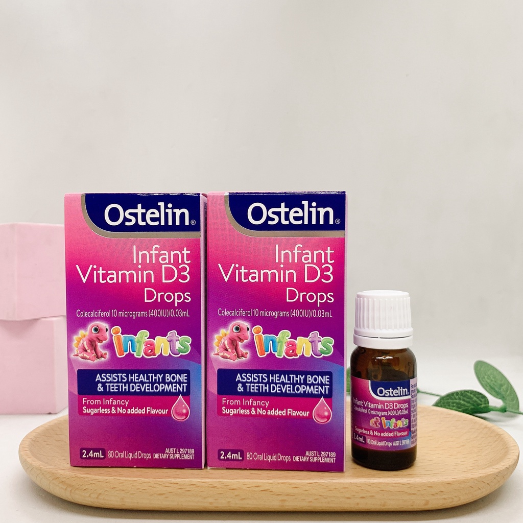 Vitamin D Dạng Nước Cho Trẻ Ostelin Kids Vitamin D3 Liquid