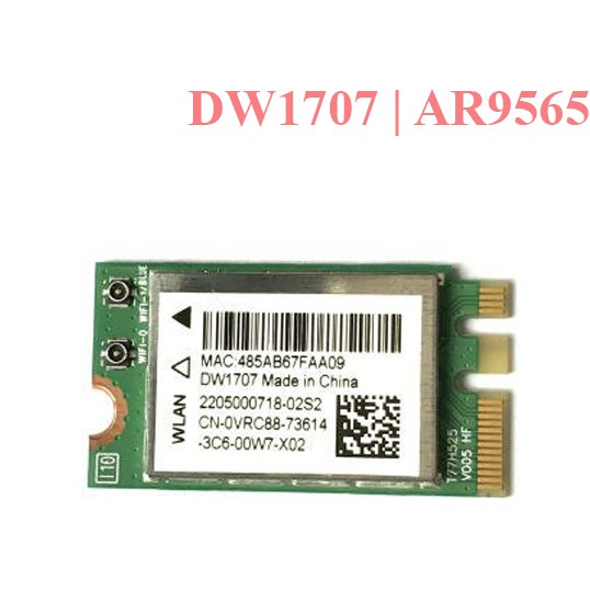 Card WiFi cho Laptop DW1707 - Mã Atheros AR9565