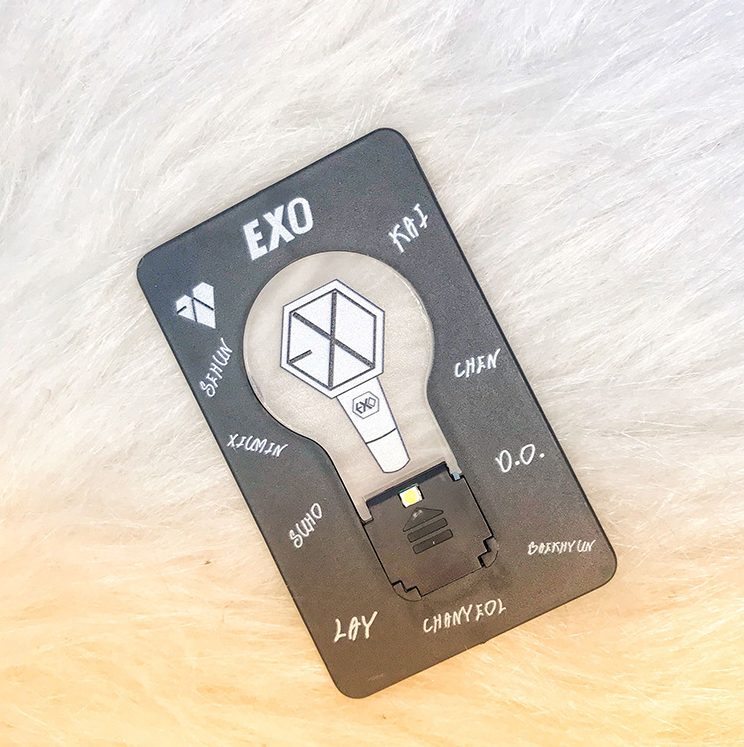 Đèn ngủ mini để bàn kiểu nhóm nhạc Kpop Bts Blackpink Twice Got7 Txt Exo tiện lợi