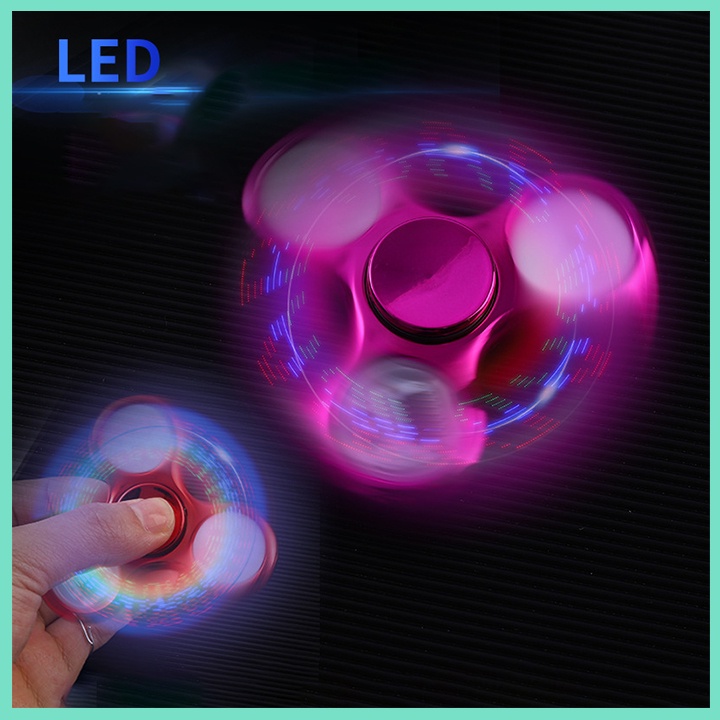 Con Quay Phát Sáng Spinner Đèn LED Đa Màu Sắc Nhựa Vi Sinh An Toàn Hình Đẹp Mắt Bafaby SPN