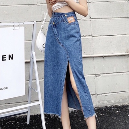 Chân Váy Dài Xẻ Sười Mẫu Mới Nhất Phong Cách Đơn Giản A3