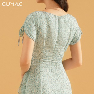 Đầm hoa tay rút DA762 GUMAC