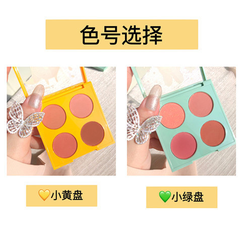 SWEET MINT® Make Up 4 Colors Flower Natural Long Lasting Matte Blusher | BigBuy360 - bigbuy360.vn