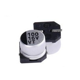 Tụ nhôm tụ hóa chân dán 10V 16V SMD các trị số điện dung 22uf 33uf 100uf 220uf 470uf 680uf 1000uF