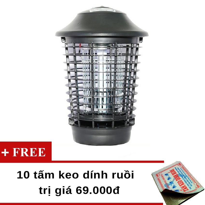 Đèn Diệt Côn Trùng Đại Sinh DS-DU15 (Đen) tặng kèm 10 tấm keo dính ruồi