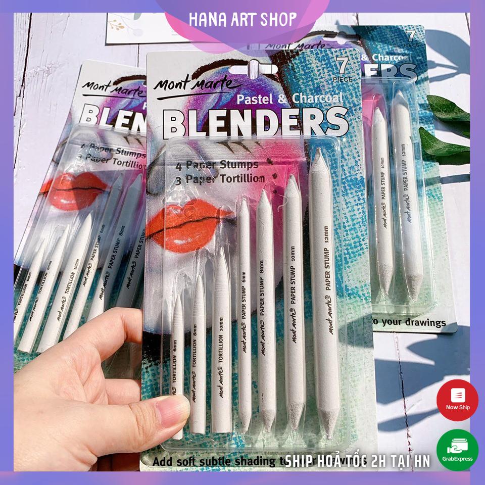 Bộ di chì 7 cây Mont Marte - Pastel & Charcoal Blender