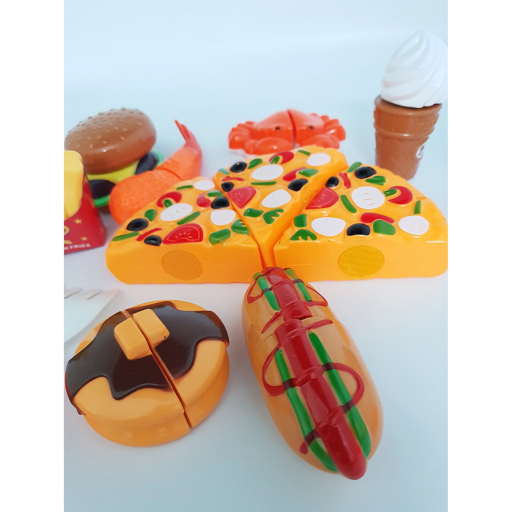 Bộ đồ chơi bánh Pizza 18 chi tiết