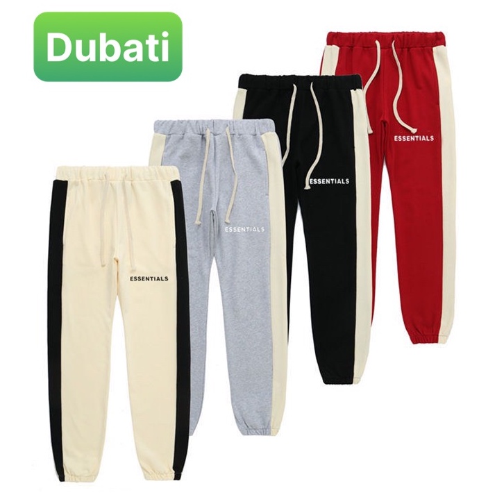 QUẦN JOGGER ESSENTIALS ỐNG RỘNG NAM NỮ CÓ BO 3 MÀU PHONG CÁCH HÀN QUỐC HOT TREND- DUBATI FASHION