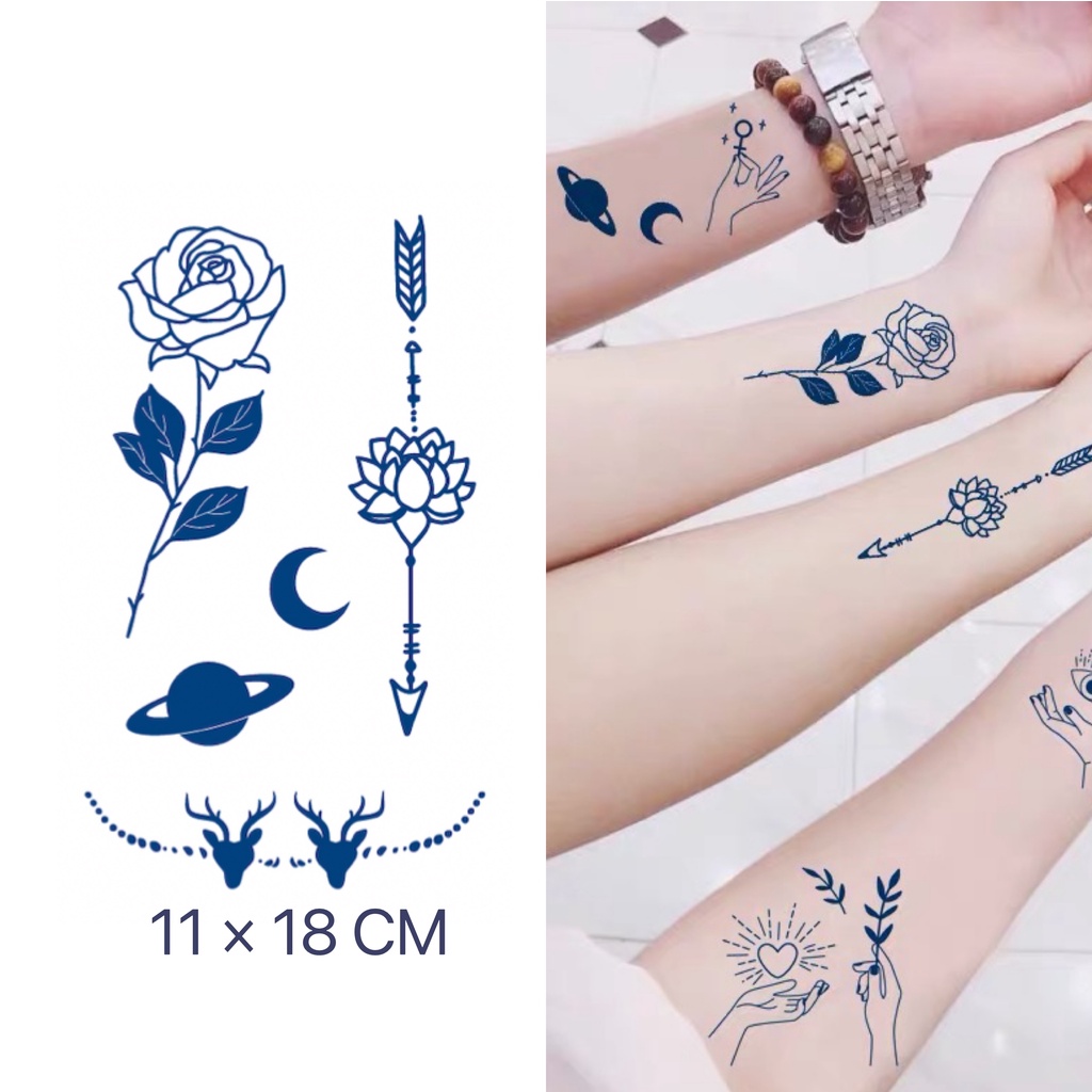 Miếng Dán Hình Xăm Giả 2 Tuần Bán Vĩnh Viễn D160
