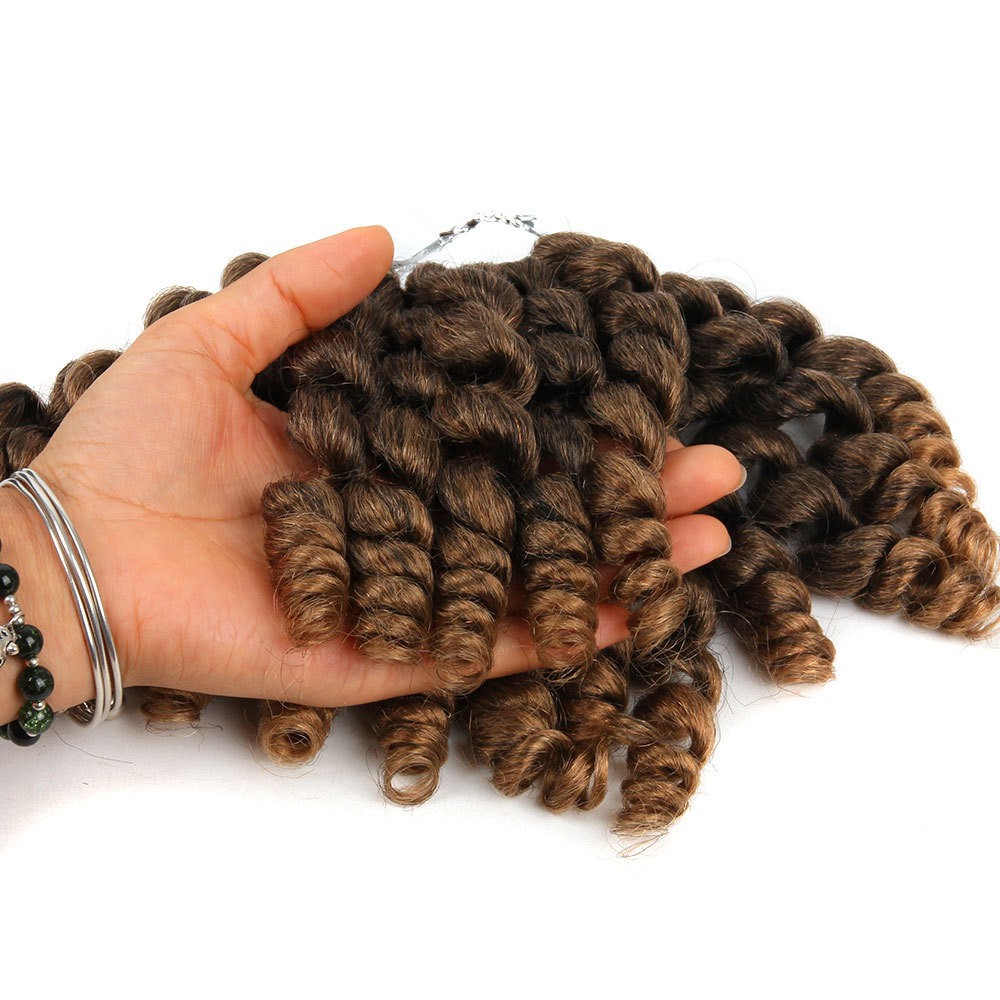 đũa phép cuộn tóc bím tóc xoăn Châu Phi tóc ngắn xoăn sóng mở rộng tóc giả kiểu Âu Mỹ Tóc giả nhỏ xoăn mùa xuân