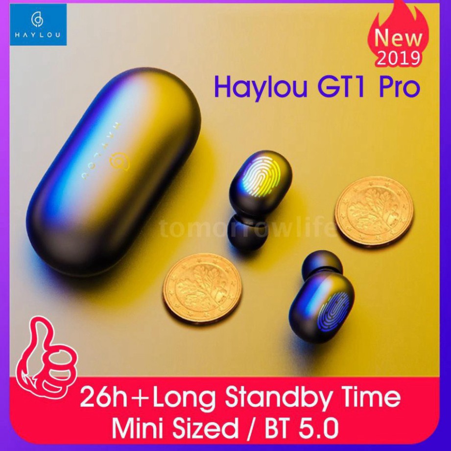 SALE SALE ## Bộ Tai Nghe Không Dây Bluetooth 5.0 Aac Dsp Xiaomi Haylou Gt1 Pro Tws Chống Ồn Kèm Phụ Kiện ** SALE SALE