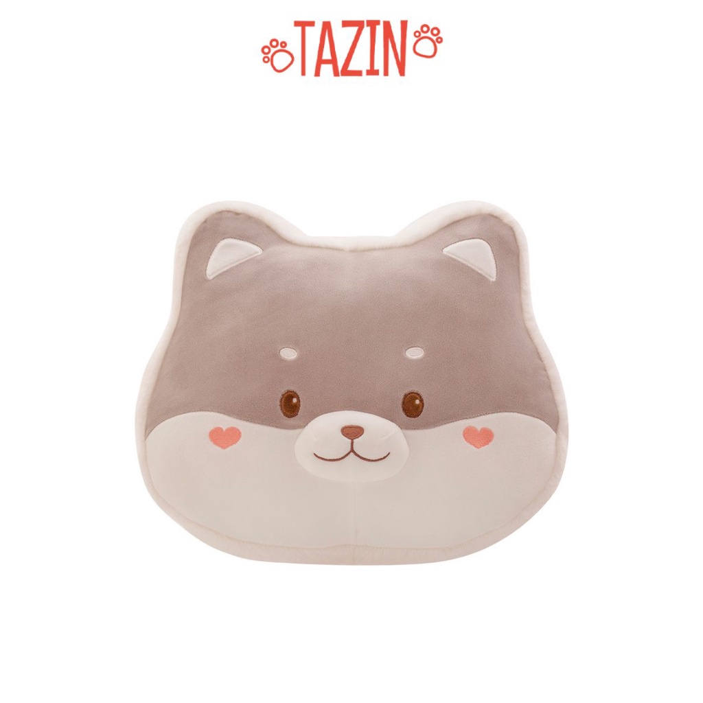 Gối Thú Má Hình Trái Tim Tựa Lưng, Gối Bông Cao Cấp Tazin