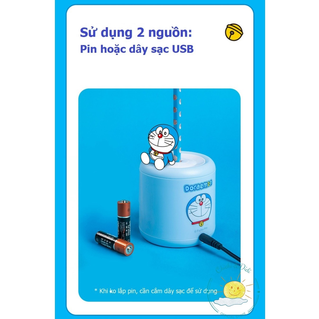 BỘ ĐỒ DÙNG HỌC TẬP THÔNG MINH DORAEMON VỚI 5 SẢN PHẨM GỒM MÁY GỌT - BÚT TẨY - HÚT BỤI MINI CẦM TAY - Quà tặng cho bé yêu