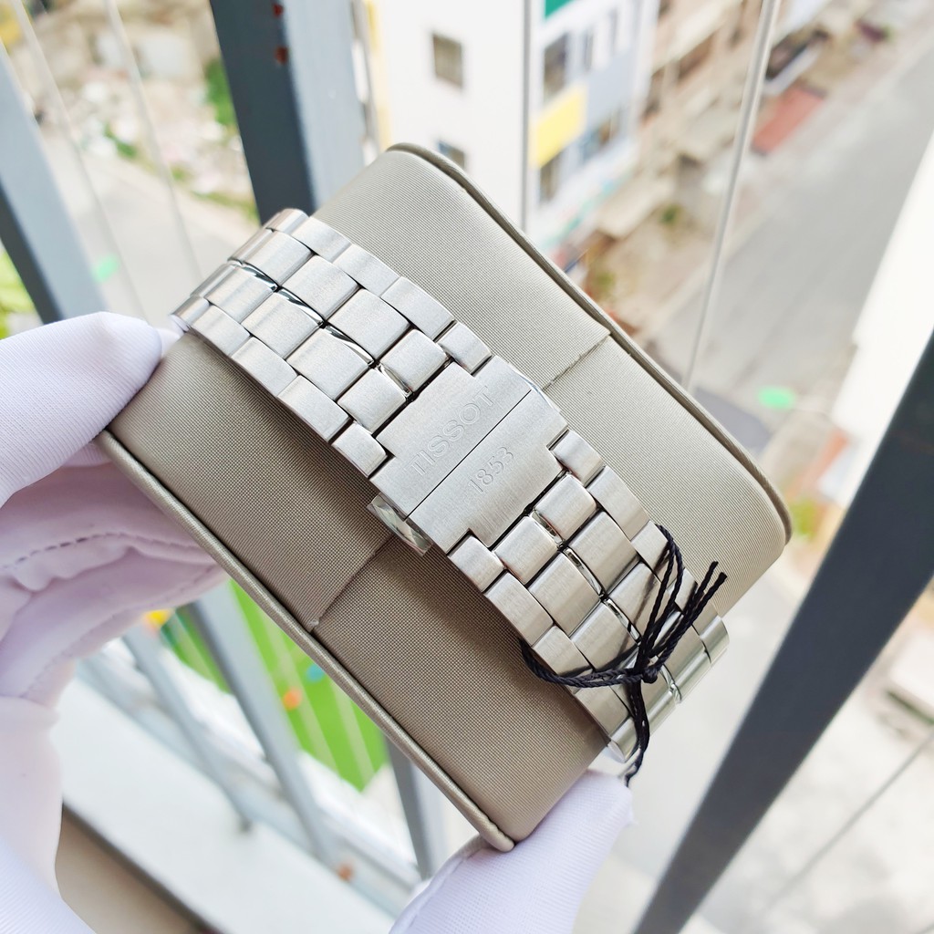 Đồng hồ Nam chính hãng Tissot 1853 Luxury Powermatic 80 T086.407.11.061.10 Size 41,Lịch ngày-Máy cơ tự động-Dây kim loại