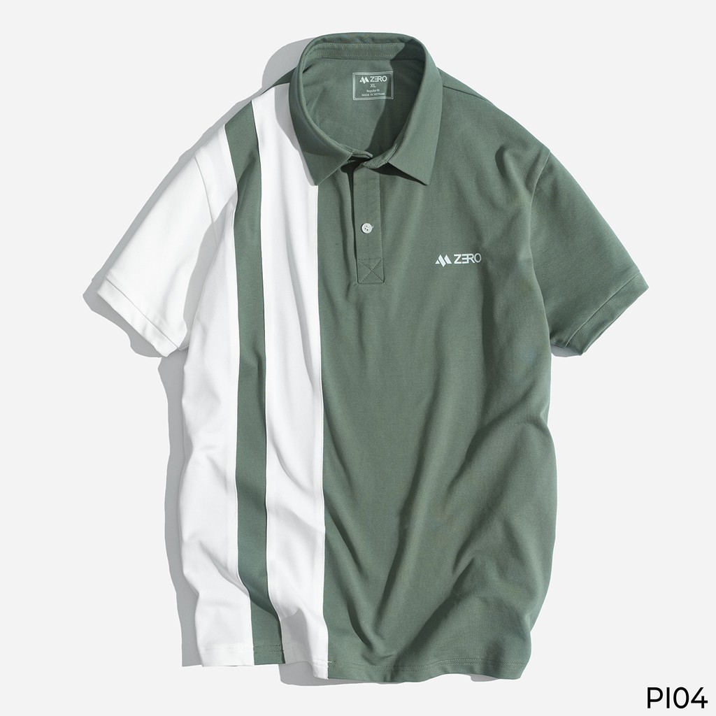 Áo Phông Nam Polo Có Cổ Phối Kẻ Sọc Cao Cấp ZERO | BigBuy360 - bigbuy360.vn