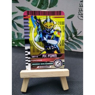 Thẻ bài sưu tầm card in kamen rider Decade đọc được 2 mặt trong Driver Kamen Rider card Den-O Ax Form