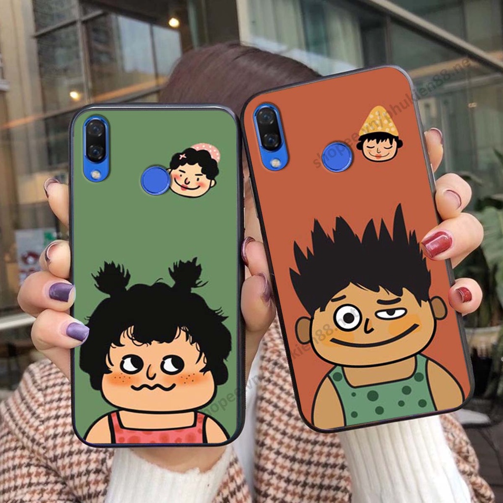 Ốp lưng Huawei Nova 3 / Nova 3i ốp điện thoại LineBear, bé tóc xù, hoa siêu đẹp