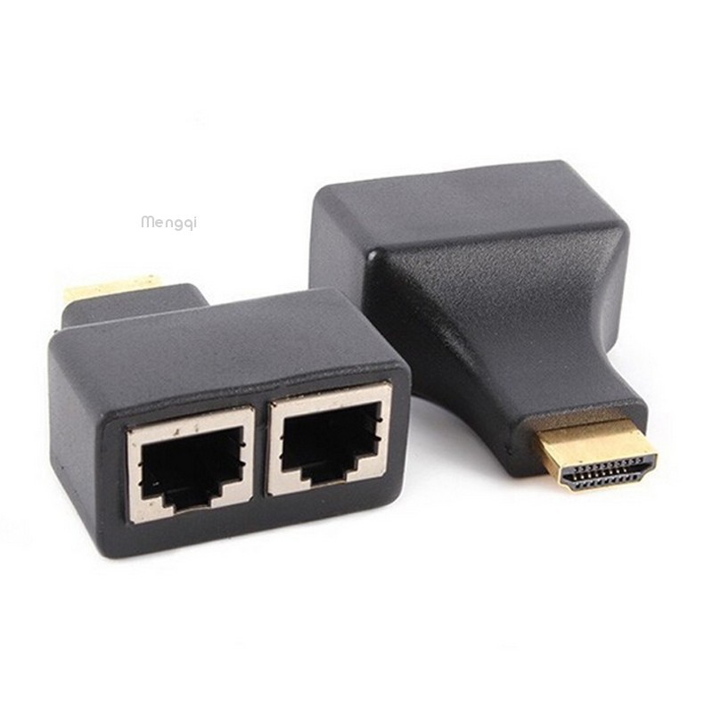Cặp cáp mở rộng chuyển đổi cổng HDMI sang RJ45 CAT 5 / 6 1080P cho PC PS3 | BigBuy360 - bigbuy360.vn
