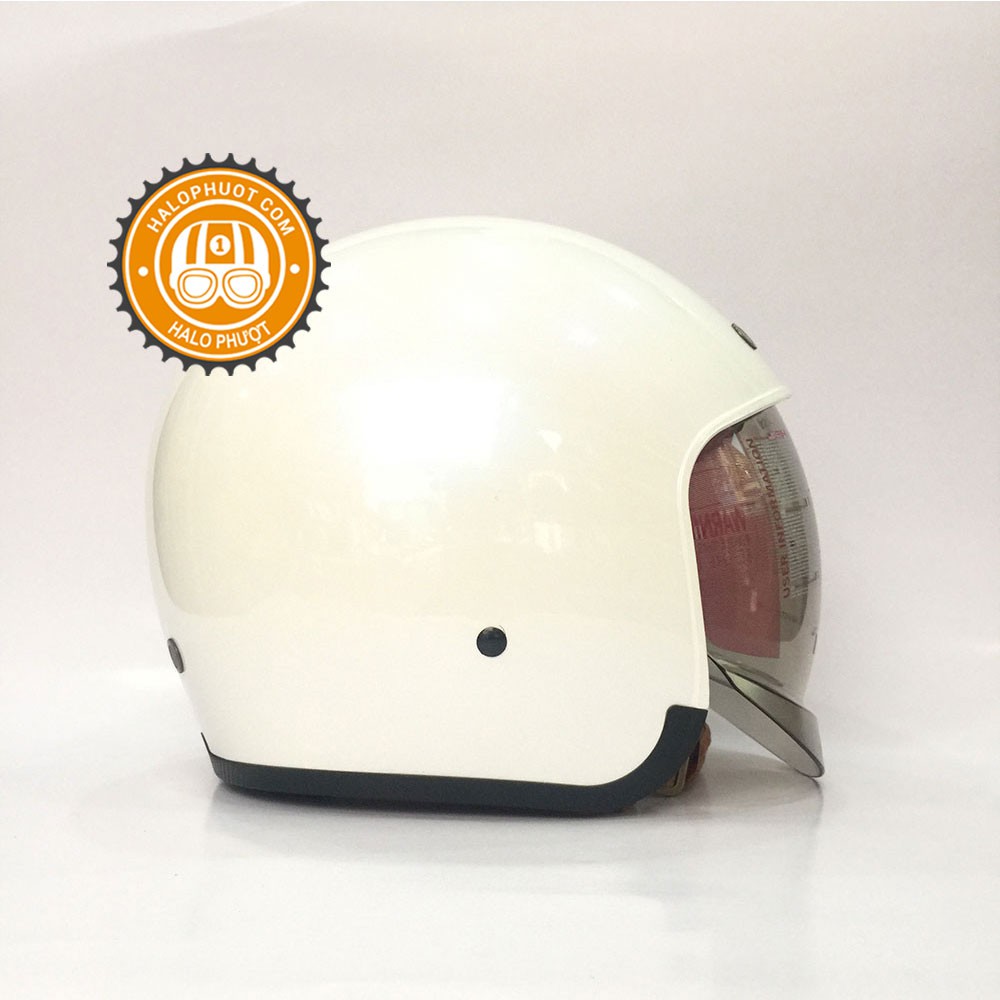 Nón bảo hiểm 3/4 kính âm Royal M139 Trắng ngọc trai