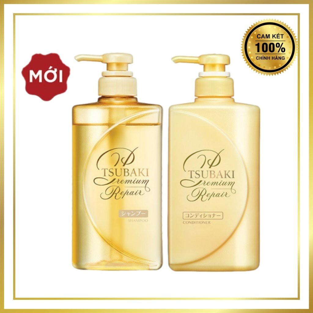Bộ đôi dầu gội xả Tsubaki Premium Repair Phục hồi ngăn rụng tóc 490ml/chai (mẫu mới) | BigBuy360 - bigbuy360.vn